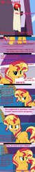 Size: 997x4841 | Tagged: safe, artist:mlp-trailgrazer, imported from derpibooru, sunset shimmer, twilight sparkle, alicorn, pony, ask, comic, offscreen character, pregnant, scrunchy face, tumblr, twilight sparkle (alicorn)