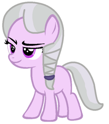 Size: 536x610 | Tagged: safe, artist:blueberry-mlp, imported from derpibooru, oc, oc only, oc:emerald snow, earth pony, pony, female, filly, magical lesbian spawn, offspring, parent:diamond tiara, parent:silver spoon, parents:silvertiara, simple background, solo, white background