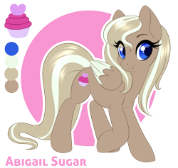 Size: 1001x950 | Tagged: safe, artist:peridotkitty, artist:silkensaddle, imported from derpibooru, oc, oc only, oc:abigail sugar, pegasus, pony, cute, looking at you, reference, simple background, smiling, solo, transparent background