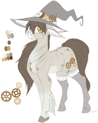 Size: 1002x1257 | Tagged: safe, artist:lunawolf28, artist:luuny-luna, imported from derpibooru, oc, oc only, oc:sweet witch, earth pony, pony, female, hat, mare, reference sheet, simple background, solo, transparent background, witch hat