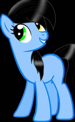 Size: 669x1080 | Tagged: safe, artist:grimm821525, imported from derpibooru, oc, oc only, oc:flicker sparks, earth pony, pony, black background, female, heterochromia, mare, simple background, solo