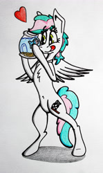 Size: 2904x4872 | Tagged: safe, artist:bumskuchen, imported from derpibooru, oc, oc:mindy race, pegasus, pony, traditional art