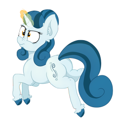 Size: 2048x2125 | Tagged: safe, artist:paskanaakka, derpibooru exclusive, imported from derpibooru, oc, oc only, oc:cerulean swirls, unicorn, colored hooves, ear fluff, female, glowing horn, magic, mare, nose wrinkle, simple background, solo, transparent background, unshorn fetlocks