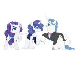 Size: 1024x820 | Tagged: safe, artist:aquadove, imported from derpibooru, fancypants, rarity, oc, oc:daimeon glitz, classical unicorn, unicorn, base used, cloven hooves, family, leonine tail, male, offspring, parent:fancypants, parent:rarity, parents:raripants, raripants, shipping, simple background, stallion, straight, transparent background, unshorn fetlocks