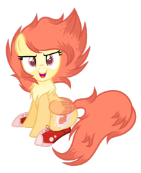 Size: 1024x1254 | Tagged: safe, artist:mintoria, imported from derpibooru, oc, oc only, oc:feather flight, pegasus, pony, clothes, converse, female, mare, shoes, simple background, solo, transparent background