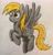 Size: 2726x2835 | Tagged: safe, artist:bozzerkazooers, imported from derpibooru, derpy hooves, pegasus, pony, female, solo, traditional art