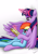 Size: 2480x3507 | Tagged: safe, artist:twidasher, imported from derpibooru, rainbow dash, twilight sparkle, alicorn, pegasus, pony, book, duo, female, hug, lesbian, reading, shipping, twidash, twilight sparkle (alicorn)