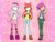 Size: 1024x768 | Tagged: safe, artist:lunaticsnivy, imported from derpibooru, apple bloom, scootaloo, sweetie belle, equestria girls, cutie mark crusaders, female, trio