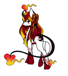 Size: 2000x2223 | Tagged: safe, artist:absolitedisaster08, imported from derpibooru, oc, oc only, original species, pony, female, fog foal, high res, mare, queen of hearts, simple background, solo, transparent background