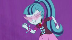 Size: 1280x720 | Tagged: safe, edit, edited screencap, imported from derpibooru, screencap, sonata dusk, equestria girls, rainbow rocks, battle of the bands, movie, sunglasses