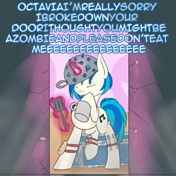 Size: 1280x1280 | Tagged: safe, artist:erthilo, imported from derpibooru, dj pon-3, vinyl scratch, pony, ask octavia, ask, tumblr