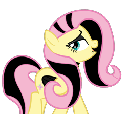 Size: 958x852 | Tagged: safe, artist:blueskysilversong, imported from derpibooru, fluttershy, emoshy, female, simple background, solo, transparent background