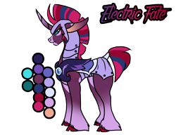 Size: 2176x1700 | Tagged: safe, artist:thebigearredbat, imported from derpibooru, oc, oc only, oc:electric fate, my little pony: the movie, darkverse, magical lesbian spawn, offspring, parent:tempest shadow, parent:twilight sparkle, parents:tempestlight, simple background, solo, transparent background