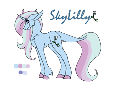 Size: 2338x1700 | Tagged: safe, artist:thebigearredbat, imported from derpibooru, oc, oc only, oc:skylilly, darkverse, magical lesbian spawn, offspring, parent:starlight glimmer, parent:trixie, parents:startrix, simple background, solo, transparent background