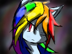 Size: 1024x768 | Tagged: safe, artist:lunaticsnivy, imported from derpibooru, rainbow dash, pegasus, pony, bust, female, mare, portrait, solo