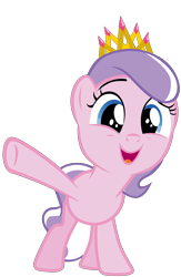 Size: 7000x10750 | Tagged: safe, artist:kaatseye, artist:tardifice, edit, editor:slayerbvc, imported from derpibooru, vector edit, diamond tiara, earth pony, pony, crusaders of the lost mark, absurd resolution, accessory swap, crown, female, filly, jewelry, new crown, regalia, simple background, solo, transparent background, vector