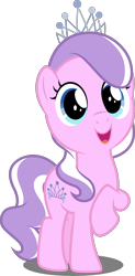 Size: 2467x5000 | Tagged: safe, artist:dashiesparkle, artist:dashiesparkle edit, edit, editor:slayerbvc, imported from derpibooru, vector edit, diamond tiara, earth pony, pony, crusaders of the lost mark, cropped, cute, diamondbetes, female, filly, raised hoof, simple background, solo, transparent background, vector