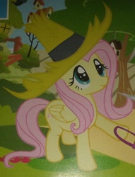 Size: 1124x1472 | Tagged: safe, imported from derpibooru, fluttershy, cute, daaaaaaaaaaaw, hat, magazine, shyabetes