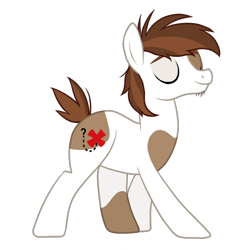 Size: 700x717 | Tagged: safe, artist:f2u-mlp-vectors, edit, imported from derpibooru, vector edit, pipsqueak, earth pony, pony, adult, coat markings, eyes closed, male, older, older pipsqueak, piebald coat, piebald colouring, pinto, simple background, solo, stallion, transparent background, vector