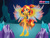 Size: 800x600 | Tagged: safe, artist:user15432, imported from derpibooru, sunset shimmer, human, equestria girls, legend of everfree, clothes, colored wings, crystal wings, dress, dressup, dressup game, gradient wings, humanized, ponied up, shoes, solo, starsue, winged humanization, wings