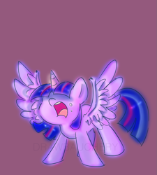 Size: 895x996 | Tagged: safe, artist:drawbauchery, imported from derpibooru, twilight sparkle, alicorn, pony, female, mare, open mouth, simple background, solo, twilight sparkle (alicorn), worried, yelling