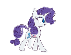 Size: 900x700 | Tagged: safe, artist:heir-of-rick, imported from derpibooru, rarity, pony, unicorn, female, mare, saddle bag, simple background, smiling, solo, white background