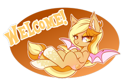 Size: 900x605 | Tagged: safe, artist:cabbage-arts, imported from derpibooru, oc, oc only, oc:honey cake, bat pony, bat pony oc, female, lidded eyes, mare, simple background, smiling, solo, transparent background