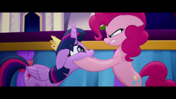 Size: 1920x1080 | Tagged: safe, imported from derpibooru, screencap, pinkie pie, twilight sparkle, alicorn, my little pony: the movie, duo, twilight sparkle (alicorn)