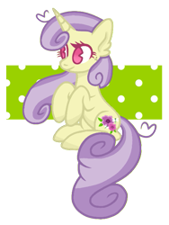 Size: 511x678 | Tagged: safe, artist:chococakebabe, imported from derpibooru, oc, oc only, oc:meadow blossom, pony, unicorn, female, mare, simple background, sitting, solo, transparent background