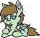 Size: 59x56 | Tagged: safe, artist:lofis, imported from derpibooru, oc, oc only, oc:mint chocolate, pegasus, pony, female, looking at you, lying down, mare, paint.net, pixel art, simple background, solo, transparent background