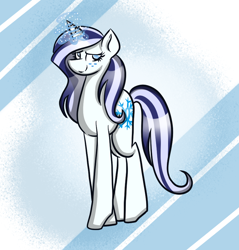 Size: 800x837 | Tagged: safe, artist:snowflake-glare, imported from derpibooru, oc, oc only, oc:snowflake glare, pony, unicorn, female, mare, solo