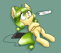 Size: 603x526 | Tagged: safe, artist:shusu, imported from derpibooru, oc, oc only, earth pony, pony, drawing tablet, solo
