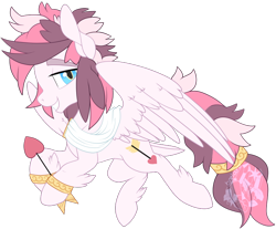 Size: 698x577 | Tagged: safe, artist:breioom, imported from derpibooru, oc, oc only, oc:cupid, pegasus, pony, arrow, fluffy, flying, heart arrow, leg fluff, looking at you, male, simple background, slit eyes, slit pupils, solo, stallion, tail band, transparent background