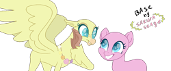 Size: 1280x540 | Tagged: safe, artist:sakurastageani, imported from derpibooru, pinkie pie, princess skystar, classical hippogriff, hippogriff, my little pony: the movie, base, simple background, transparent background