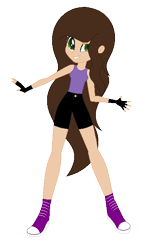 Size: 368x600 | Tagged: safe, artist:diamond-chiva, deleted from derpibooru, imported from derpibooru, oc, oc only, oc:artistic melody, equestria girls, base used, clothes, equestria girls-ified, female, ms paint, paint.net, shoes, shorts, simple background, smiling, sneakers, solo, tanktop, transparent background