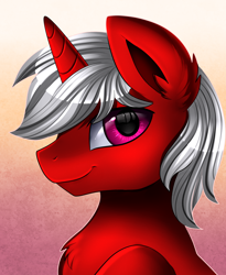 Size: 1446x1764 | Tagged: safe, artist:pridark, imported from derpibooru, oc, oc only, oc:sky blazer, pony, bust, chest fluff, commission, looking at you, male, portrait, solo