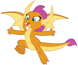 Size: 3756x3141 | Tagged: safe, artist:sketchmcreations, imported from derpibooru, smolder, dragon, school daze, dragoness, female, flying, open mouth, simple background, solo, transparent background, vector