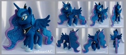 Size: 3160x1376 | Tagged: safe, artist:calusariac, imported from derpibooru, princess luna, alicorn, pony, irl, photo, plushie, solo