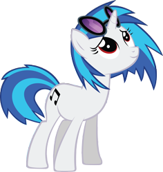 Size: 3858x4081 | Tagged: safe, artist:tsabak, imported from derpibooru, dj pon-3, vinyl scratch, pony, unicorn, cutie mark, female, hooves, horn, mare, simple background, smiling, solo, sunglasses, transparent background, vector, wrong eye color