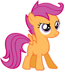 Size: 3000x3312 | Tagged: safe, artist:shelmo69, imported from derpibooru, scootaloo, pegasus, pony, blank flank, female, filly, foal, simple background, solo, spread wings, transparent background, vector, wings