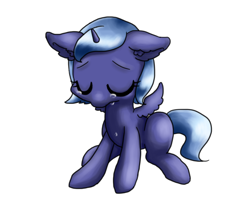 Size: 942x785 | Tagged: safe, artist:shusu, imported from derpibooru, princess luna, alicorn, pony, crying, female, filly, sad, solo, woona, younger