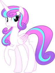 Size: 1600x2113 | Tagged: safe, artist:nstone53, imported from derpibooru, princess flurry heart, alicorn, pony, female, lightly watermarked, mare, older, older flurry heart, raised hoof, simple background, solo, teenage flurry heart, teenager, transparent background, vector, watermark