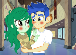 Size: 3263x2390 | Tagged: safe, artist:brandontheepicpony99, imported from derpibooru, flash sentry, wallflower blush, equestria girls, equestria girls series, forgotten friendship, crack shipping, female, flash sentry gets all the mares, male, shipping, straight, wallsentry