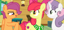 Size: 1926x915 | Tagged: safe, artist:dsfranch, imported from derpibooru, apple bloom, scootaloo, sweetie belle, pony, cutie mark crusaders, older, older apple bloom, older scootaloo, older sweetie belle