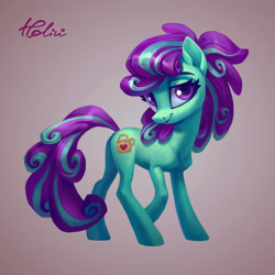 Size: 2125x2125 | Tagged: safe, artist:holivi, imported from derpibooru, oc, oc only, pony, female, gift art, looking at you, mare, simple background, smiling, solo