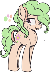 Size: 772x1099 | Tagged: safe, artist:wildrose, imported from derpibooru, oc, oc only, earth pony, pony, design, female, flower, mare, practice, simple background, solo, white background