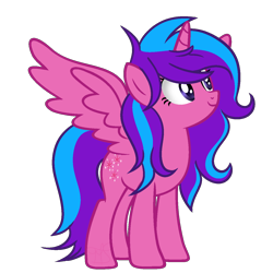 Size: 1300x1300 | Tagged: safe, artist:xxmelody-scribblexx, imported from derpibooru, oc, oc only, oc:melody aurora, alicorn, pony, alicorn oc, female, magic, mare, offspring, parent:flash sentry, parent:twilight sparkle, parents:flashlight, simple background, solo, transparent background