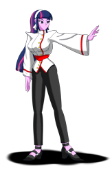 Size: 2528x3888 | Tagged: safe, artist:nekohybrid, imported from derpibooru, twilight sparkle, equestria girls, chizuru kagura, clothes, commission, cosplay, costume, crossover, female, king of fighters, simple background, solo, transparent background