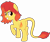 Size: 4688x3906 | Tagged: safe, artist:besttubahorse, imported from derpibooru, oc, oc only, oc:flamespitter, pony, female, leonine tail, looking back, simple background, solo, transparent background, vector