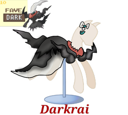 Size: 733x660 | Tagged: safe, artist:ask-nora-the-alicorn, artist:catscat111, artist:catscat112, imported from derpibooru, darkrai, clothes, dress, mannequin, mlp fashion, pokémon, simple background, transparent background